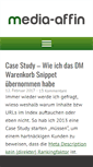 Mobile Screenshot of media-affin.de